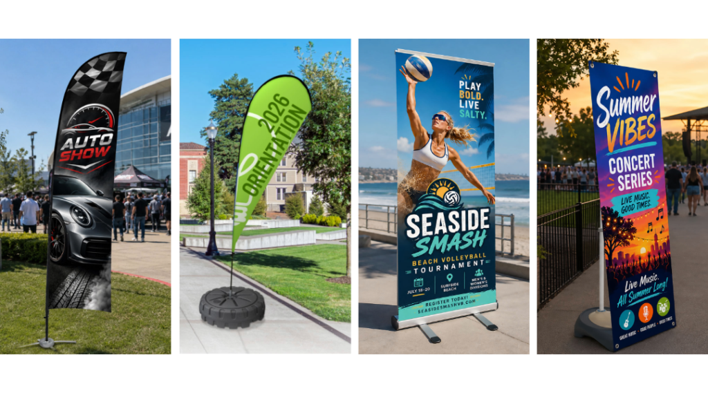 FEATHER FLAGS vs-2-banners-flags - APG Exhibits Blog Feather Flags and Outdoor Banner Stands