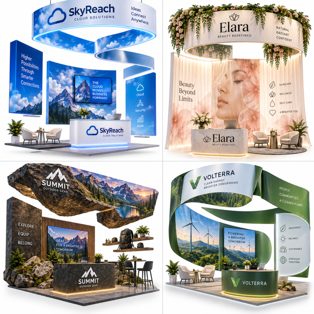 AI Trade Show Booth Design Examples